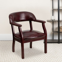 Flash Furniture Oxblood Vinyl Luxurious Conference Chair B-Z105-OXBLOOD-GG